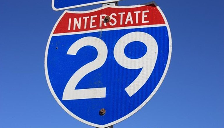 Interstate 29 sign