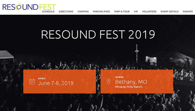 Resoundfest website 2019
