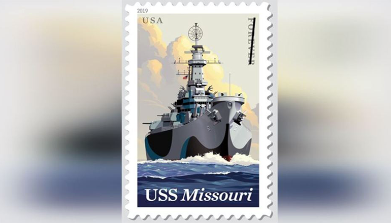 USS Missouri Forever Postage Stamp