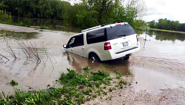 Kate Dougherty SUV washed away in fast water