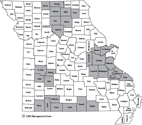 Missouri Department of Conservation reduces size of CWD management zone
