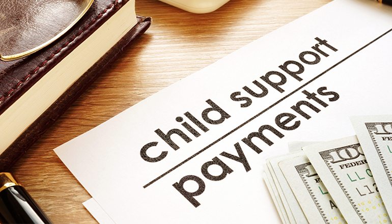 Child support payments.