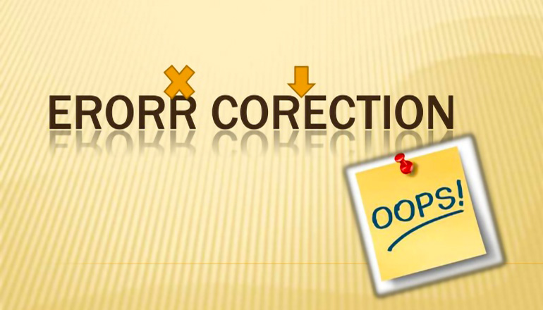 Error Correction