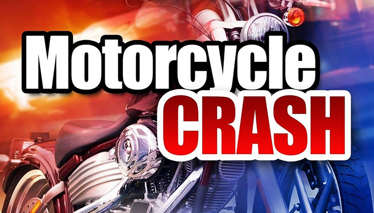 Motorcycle Crash news graphic