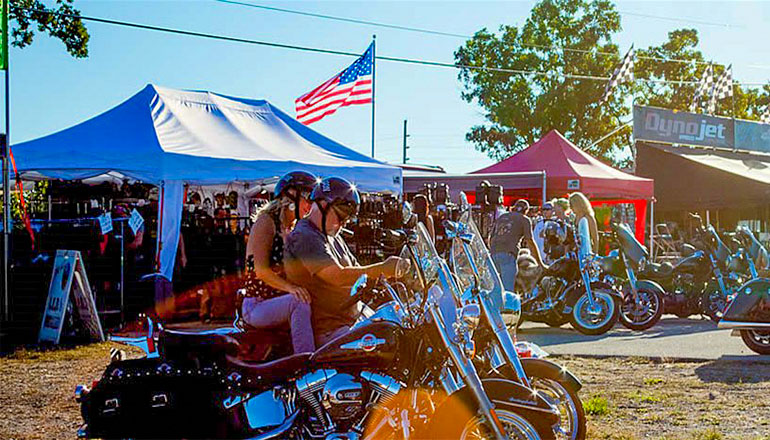 Motorcycles at Bikefest