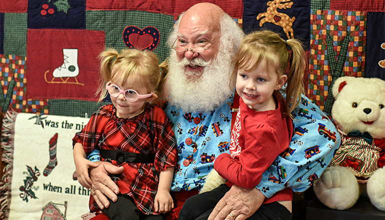 Santa at Grundy County Museum