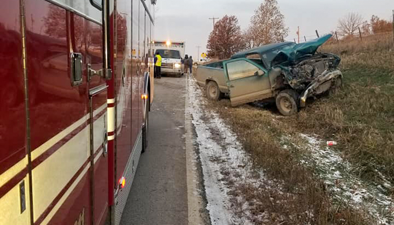 Mercer County Farm Tractor Truck crash