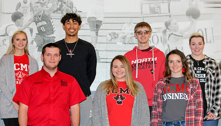 (L to R) Back: Chasidy Finney, Gregoor Moesker, Tyler Kidd, Annaliese Riley. Front: Andrew George, Brooke Leeper, Katie Adison. Not pictured Cash Miller