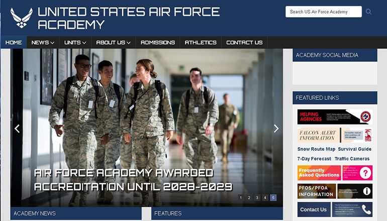 United States Air Force Academy Website