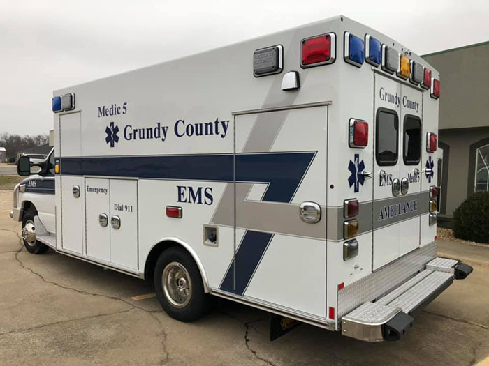 Grundy County Emergency Medical Services takes delivery of new ambulance