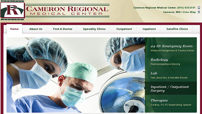 Cameron Regional Medical Center Website