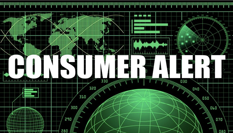 Consumer alert