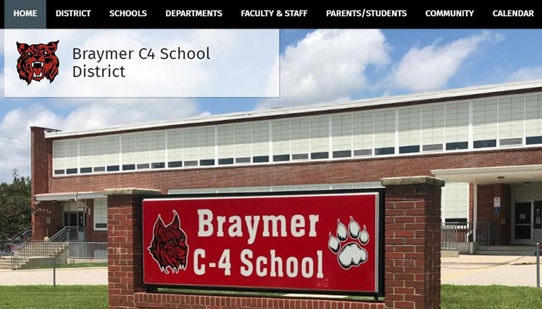 Braymer School District websitre
