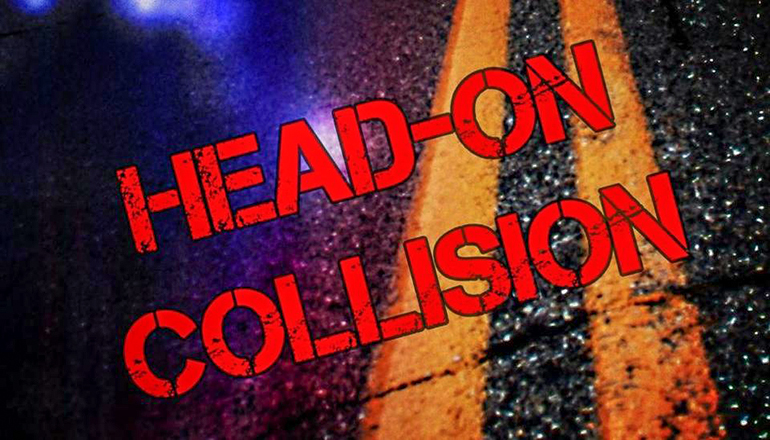 Head-On Collision or crash