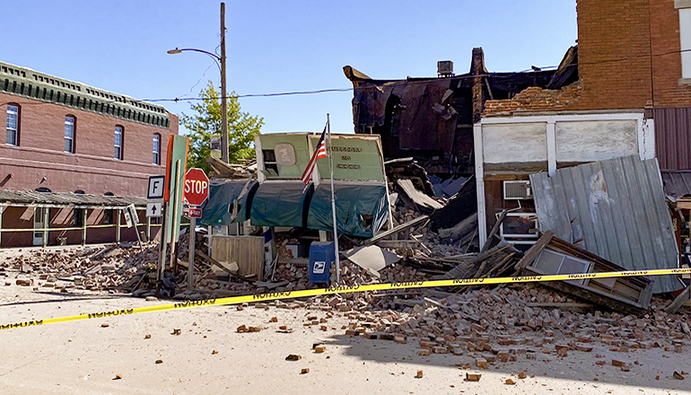 Post office Collapse Jamesport