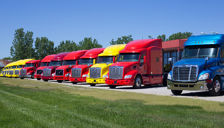 18-Wheel Semi Trailer Truck or Big Rig