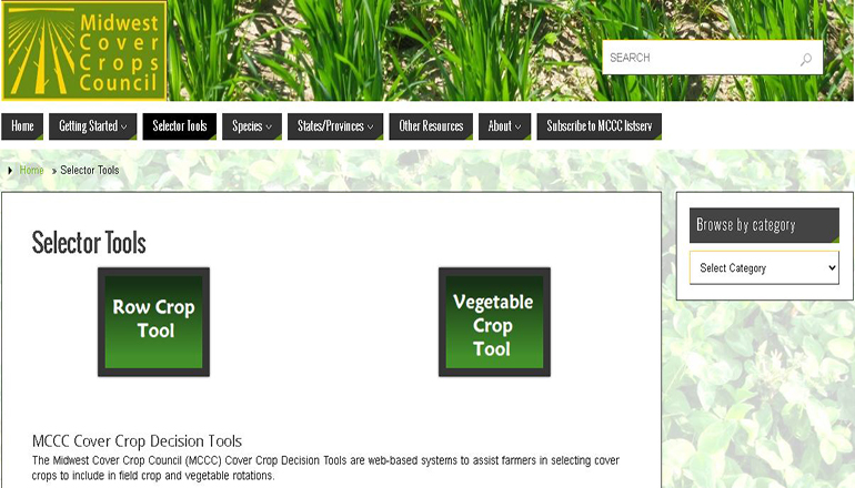 Cover Crop Tool