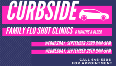 Curbside Flu Shot Graphic