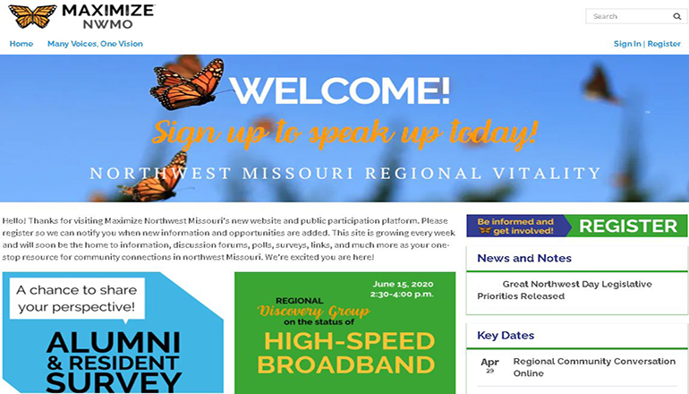 Maximize Northwest Missouri Website