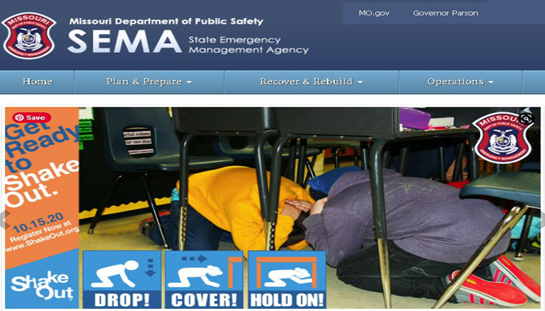 Missouri State Emergency Management Agency Website