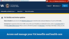Veterans Affairs website