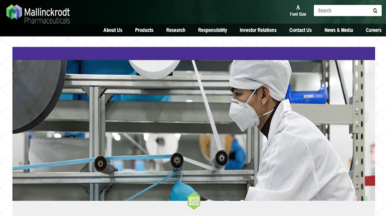 Mallinckrodt Pharaceuticals Website