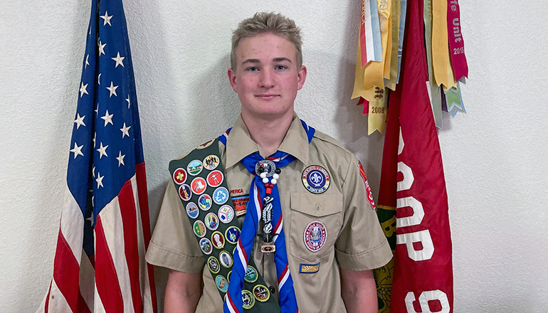 Photo of Eagle Scout Aiden Mcatee