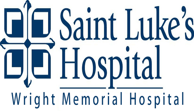 St Lukes Hospital (WMH) or Wright Memorial Hospital Logo