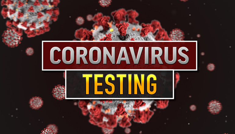 Coronavirus or COVID-19 Testing news graphic