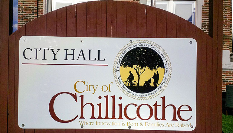 Chillicothe City Hall sign