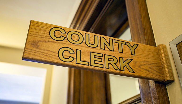 County Clerk Sign