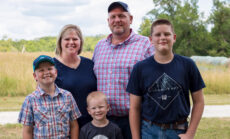 Justin and Stephanie Oaks and family