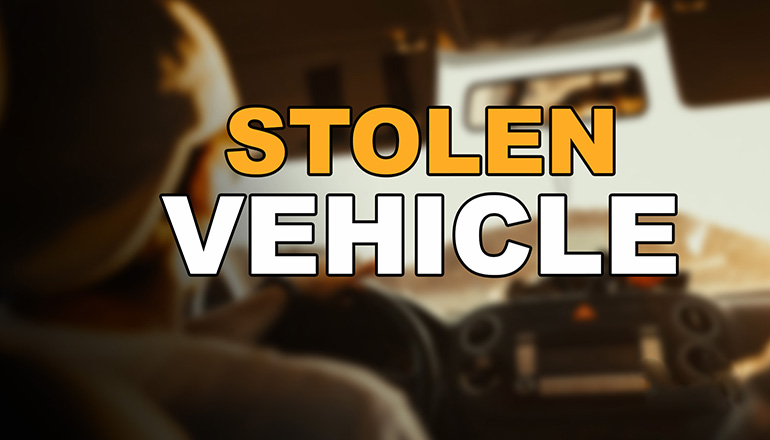 Stolen Vehicle News Graphic