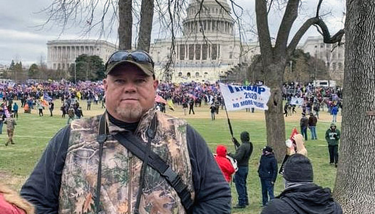 Tommy Giles attends rally in Washington D.C.