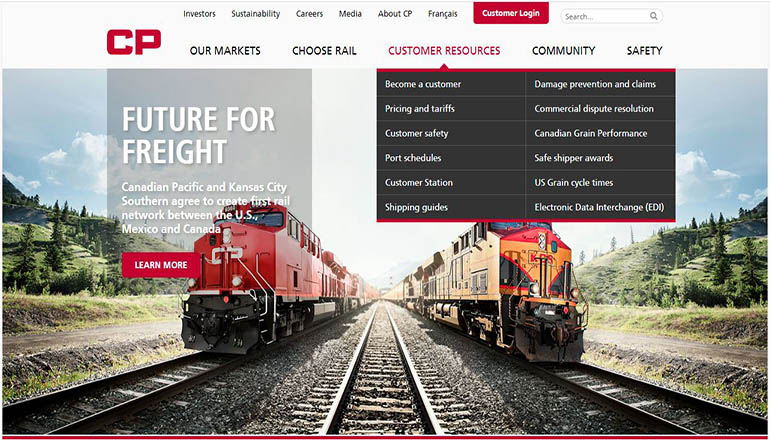 Canadian Pacific Railway website