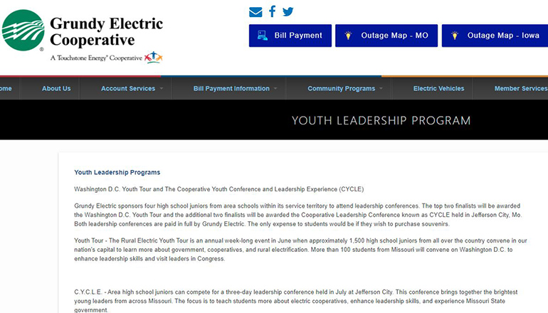 Grundy Electric Youth Leadership Program (GEC)