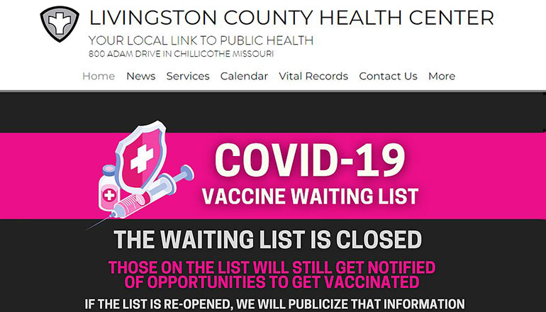 Livingston County Health Center Web Page V2