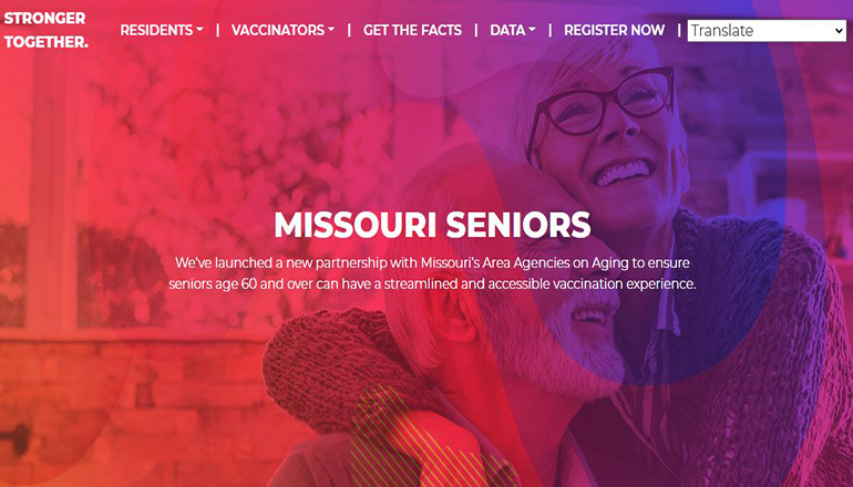 Senior Citizens section of COVID-19 website