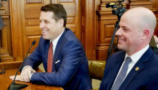 Attorney Todd Graves, left, and state Sen. Tony Luetkemeyer, R-P