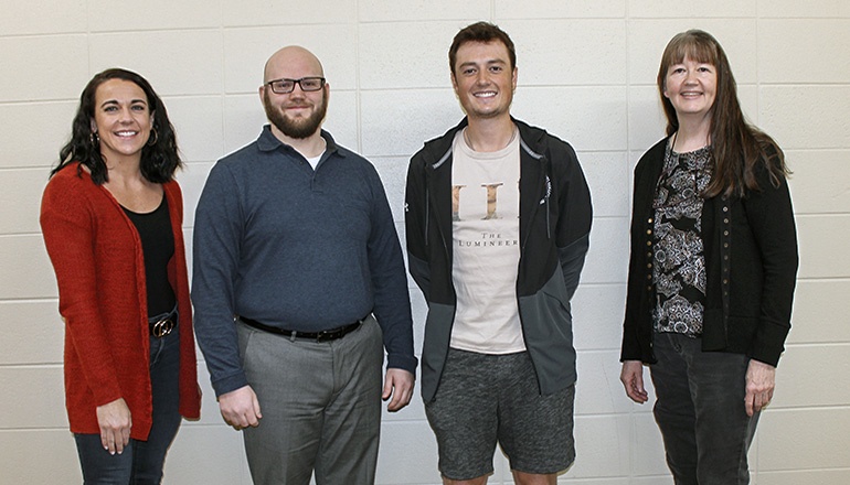 L to R: Traci Norris, Eric Christopherson, Zane Smith, and Dr. Susan Stull