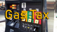 as pumps with gas tax text