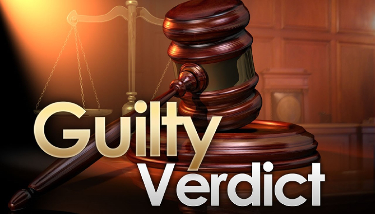 Guilty Verdict News Graphic
