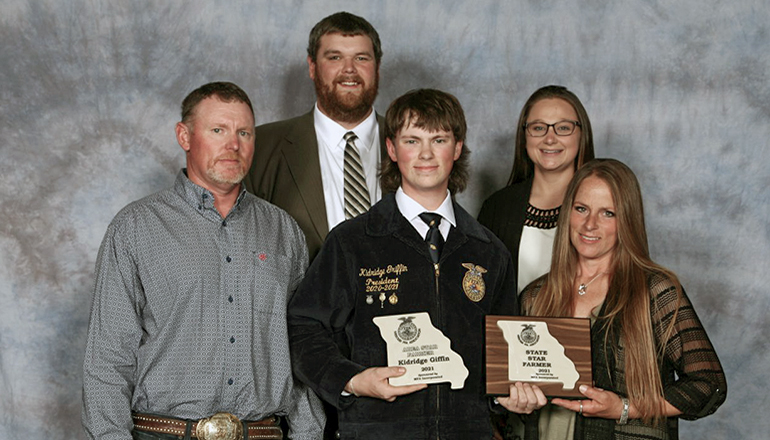 Kidridge Griffin of Trenton FFA Chapter named State Star Farmer