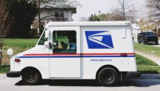 United States Postal Service mail truck or USPS