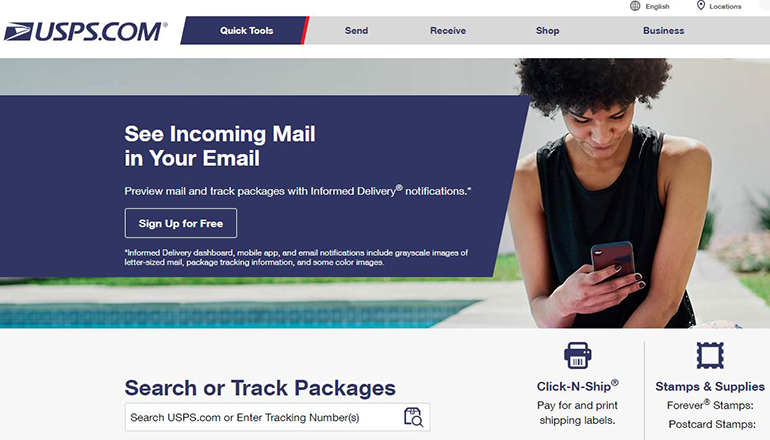 United States Postal Service website
