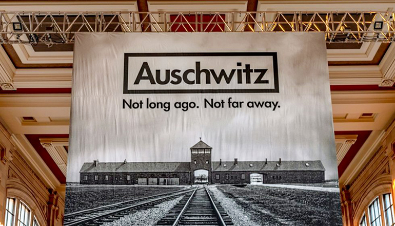 Auschwitz Banner Union Station