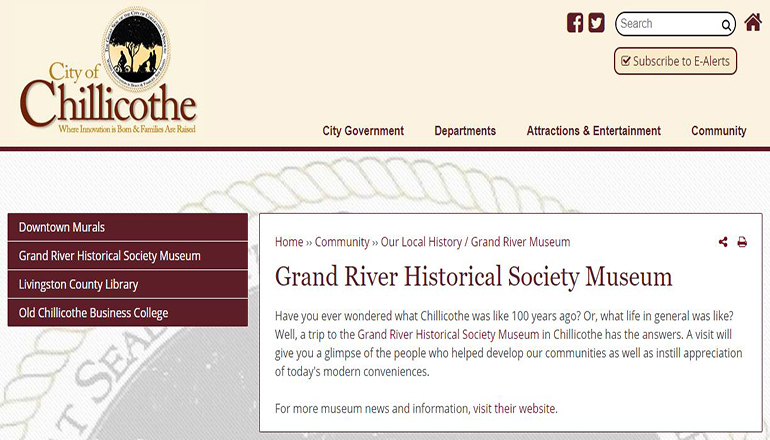 Grand River Museum Website