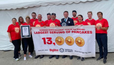 Hy-Vee Guiness World Record Largest Serving of pancakes