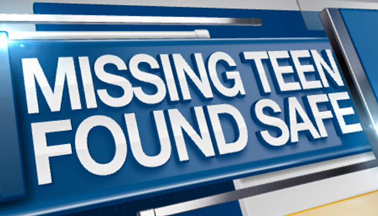 Missing Teen Found Safe