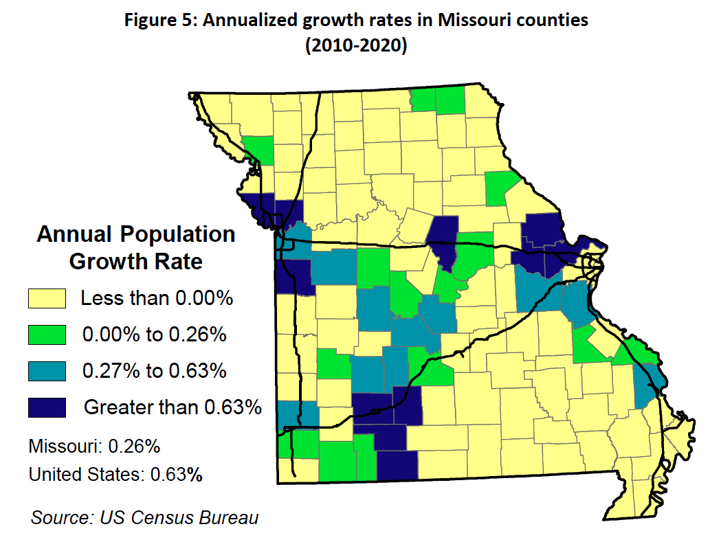 University of Missouri report looks at population trends in Missouri